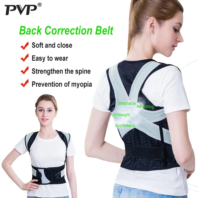 PVP Adjustable Children Posture Corrector for Adult Children Back Straightener Braces Lumbar Support Straight dropshipping