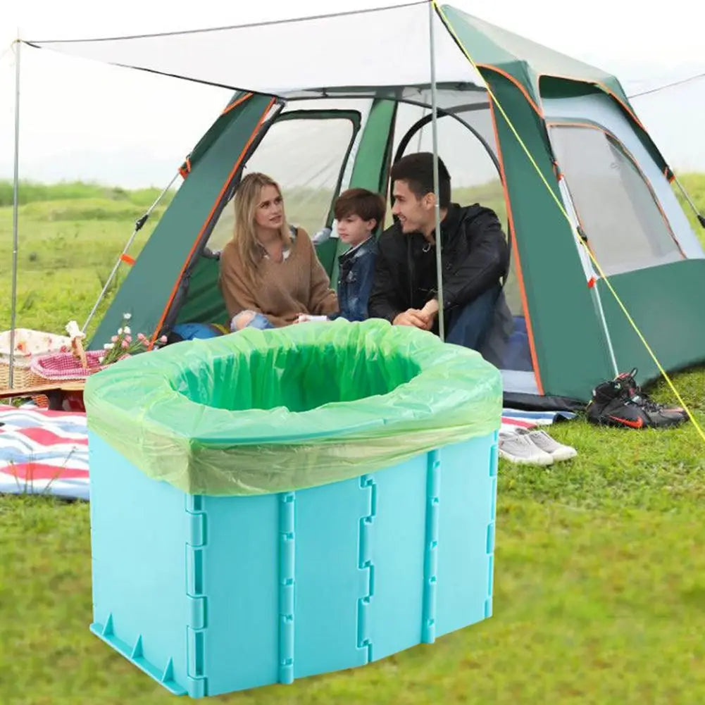 Portable Folding Toilet Commode Car Toilet Camping Toilet For Travel Bucket Toilet Seat For Camping Hiking Long Trip