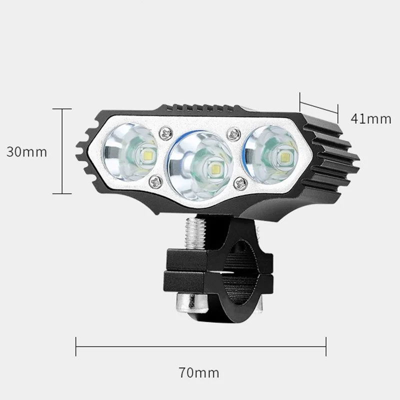 12V-36V-48V-85Volt Electric Motorcycle Light 3T6 Led Motorized Bicycle Headlight Vehicle Bike Scooter Lamp Refit eBike Accessory