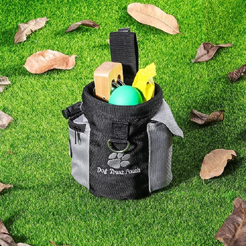 Portable Dog Treat Bag Outdoor Dog Treat Pouch for Training Feeding Bag Large Capacity Pet Trainer Waist Bag for Dog Snacks