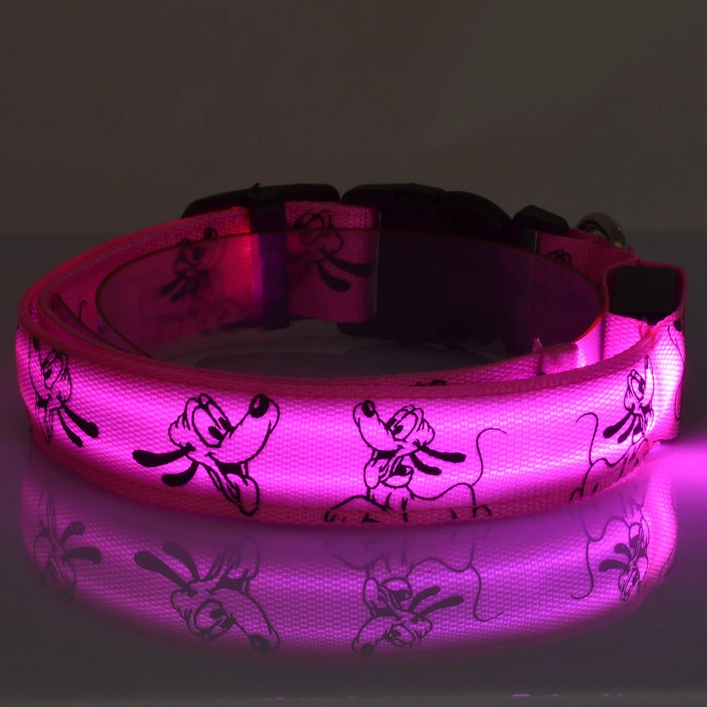 Nylon LED Dog Light Collar Cat Night Safety Flashing Glow Dark Electric Pets Head Chain for Small Middle Chihuahua Pug