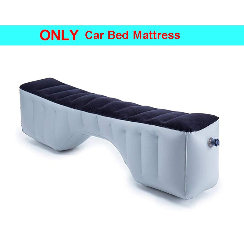 Inflatable Car Travel Bed Mattress for Auto Seat Accessories Back Seat Gap Pad  Air bed  Cushion Outdoor without Air Pump