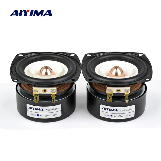 AIYIMA 2Pcs 3Inch Audio Portable Speakers 4 8 Ohm 15W Full Range Hifi Bass Speaker Altavoz Portatil Speaker DIY Home Theater