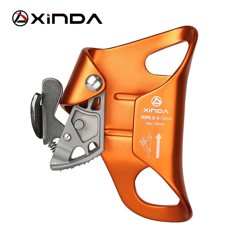 XINDA Outdoor Camping Rock Climbing Chest Ascender Safety Rope Ascending Anti Fall Off Survival Vertical Rope Climbing Equipment