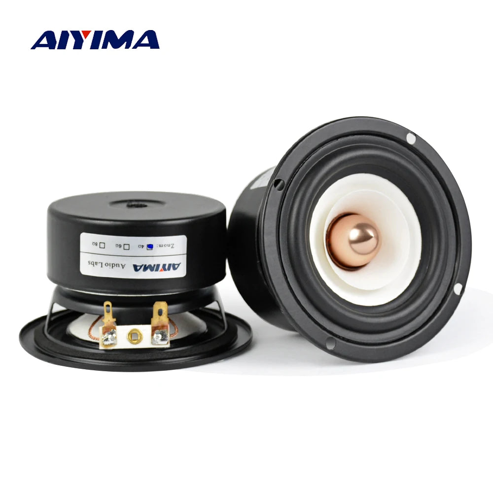 AIYIMA 2Pcs 3Inch Audio Portable Speakers 4 8 Ohm 15W Full Range Hifi Bass Speaker Altavoz Portatil Speaker DIY Home Theater