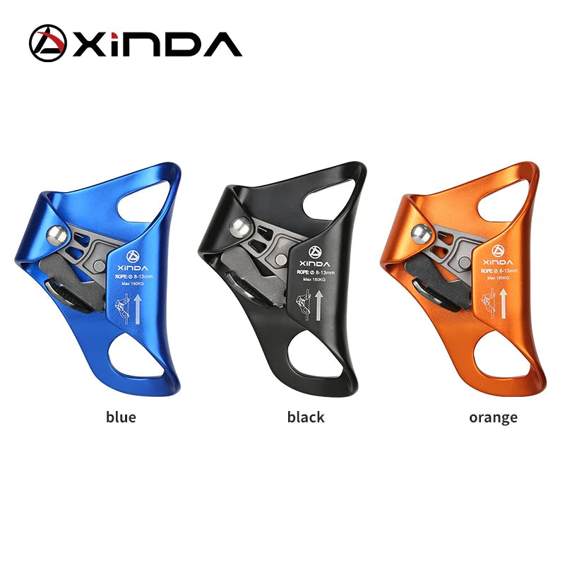 XINDA Outdoor Camping Rock Climbing Chest Ascender Safety Rope Ascending Anti Fall Off Survival Vertical Rope Climbing Equipment