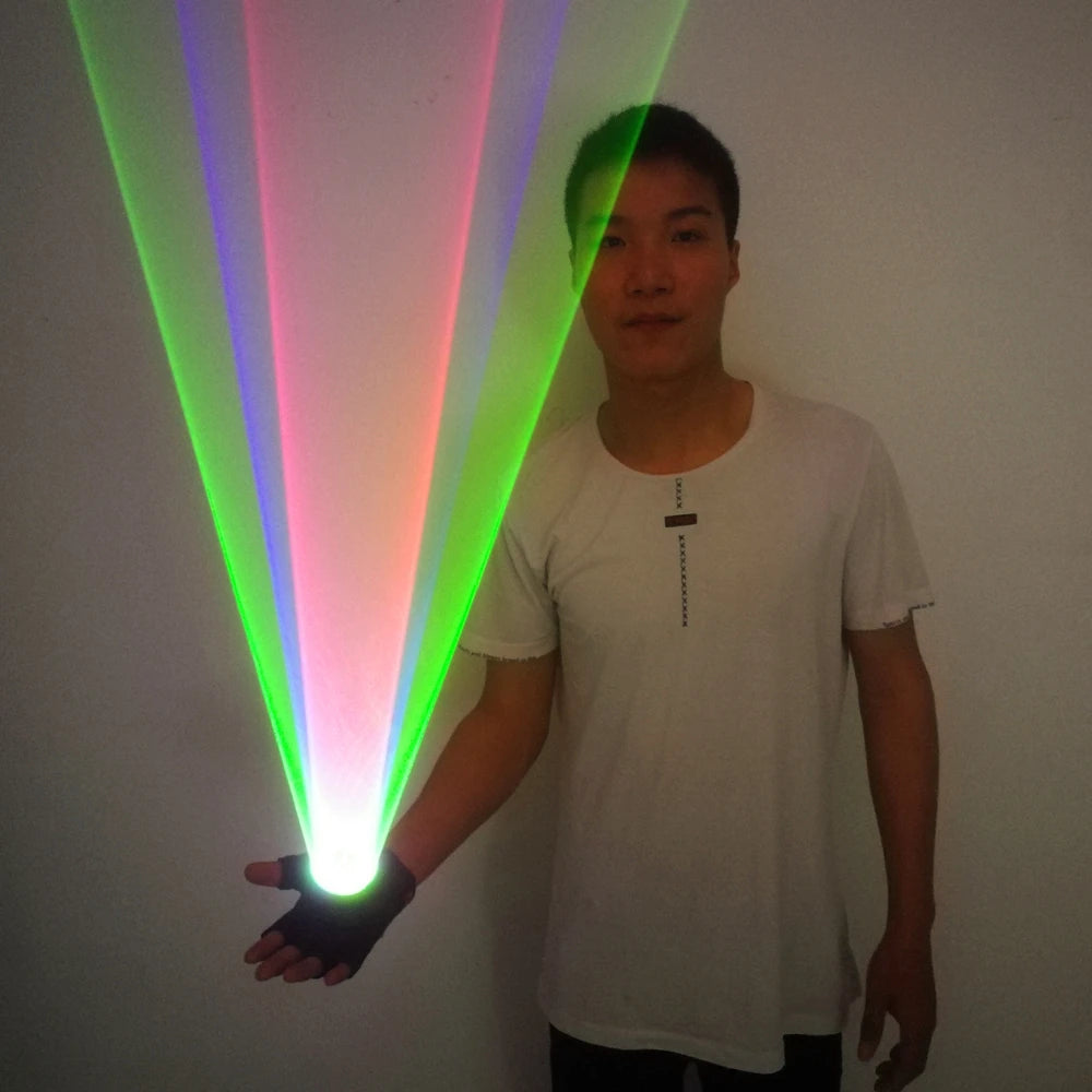 RGB Laser Whirlwind Multicolour Laser Vortex  Laser Man Stage Supplies LED Laser Gloves Nightclub Performances