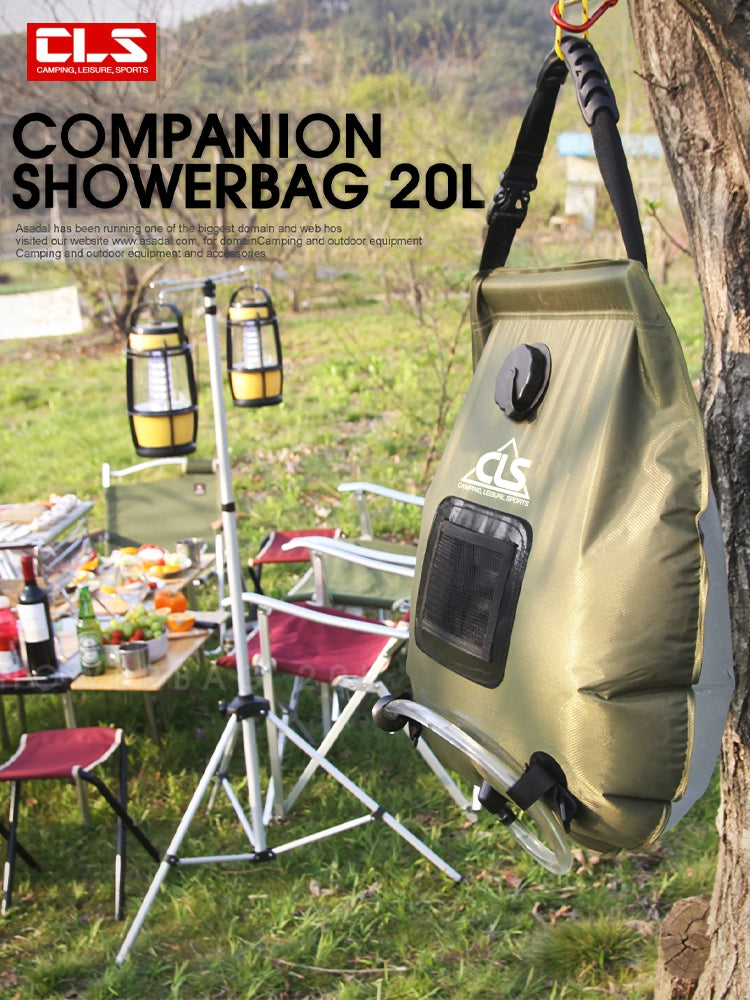 Outdoor Bath Bag Self-Driving Camping Solar Hot Water Bag Portable Outdoor Bath Drying Water Bag 20L Water Bag