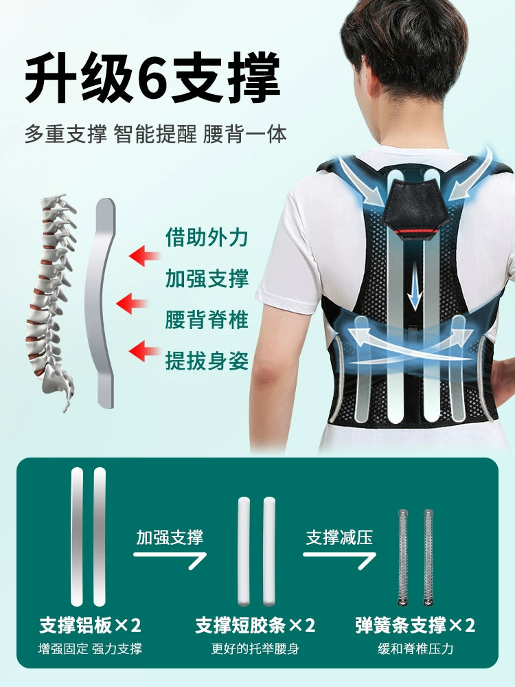 Adult Female Anti-Humpback Brace Men Special Improvement Camel Back Camel Shoulder Back Correction Device Posture Correction Belt Adult