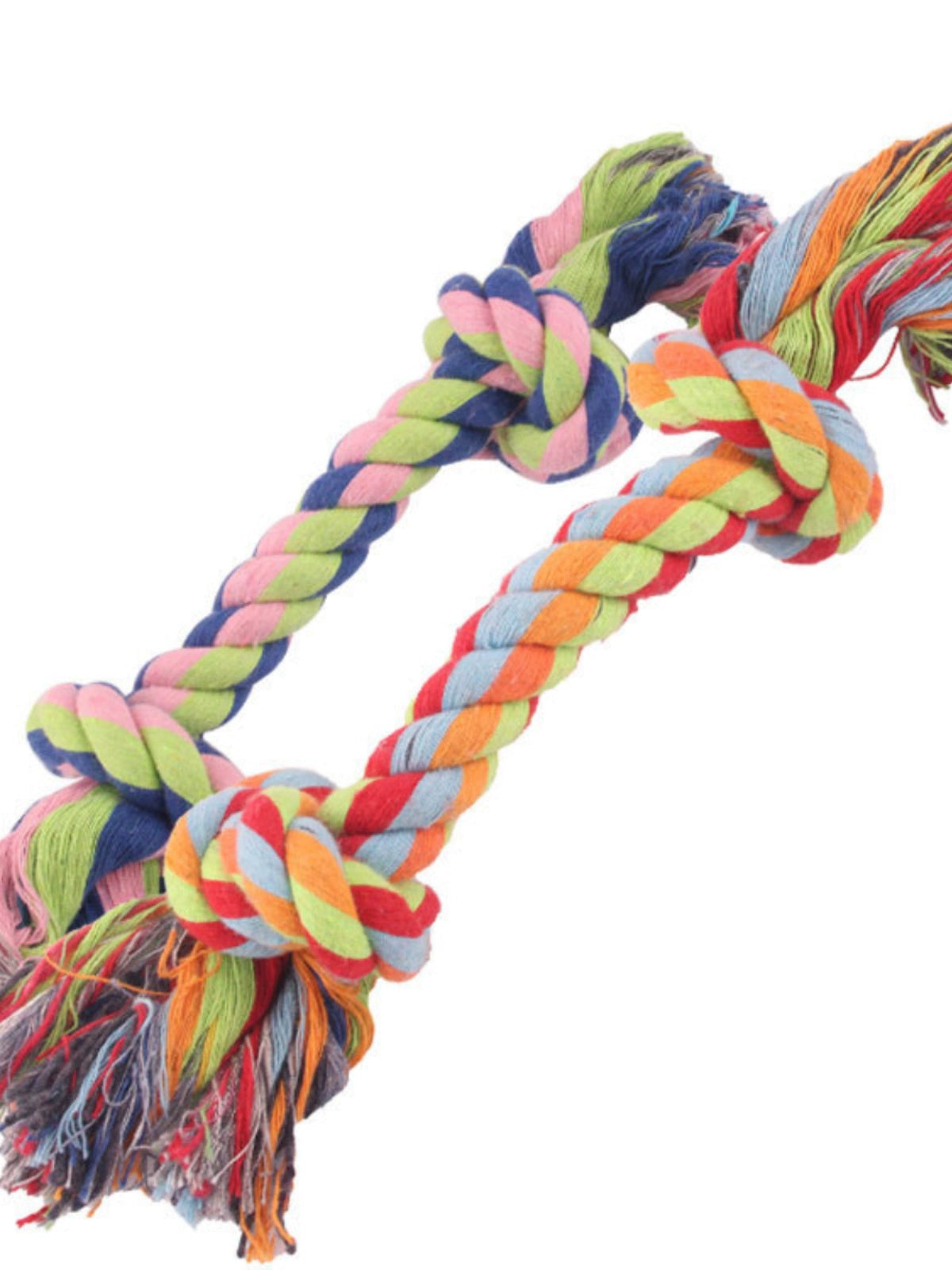 Pet Dog Chewing Rope Pet Supplies Pet Dog Cotton String Double Knot Cotton String Pet Toy Bite Molar Dog Toy