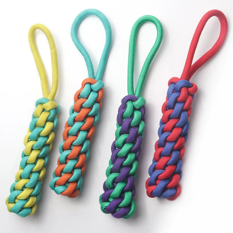 New Pet Toy Polypropylene Woven Dog Knot Toy Molar Tooth Cleaning Bite-Resistant Teddy Pet Supplies