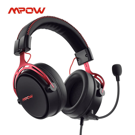 Mpow/Soulsens Air SE PS4 Gaming Headset 3D Surround Sound Wired Headphones with Noise Cancelling Mic for PS4 PS5 Xbox One Switch