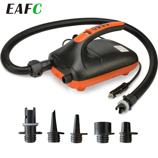 Electric Air Pump For Inflatable SUP Boat 12V 16/20 PSI Intelligent Inflatable Pump Dual Stage For Outdoor Paddle Board