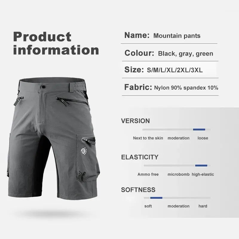 X-TIGER 2024 New Bike Shorts Multi-Pockects Breathable Motocross Moto MTB Downhill Bicycle Mountain Bike Summer Short Pants