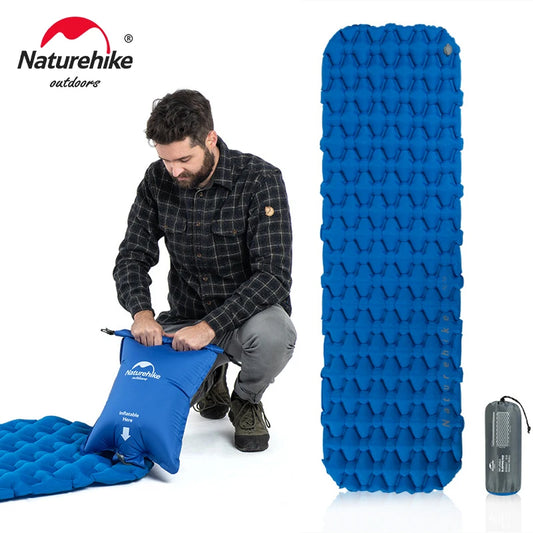 Naturehike 2024 Mat Inflatable Mattress Air Mattress Ultralight Sleeping Pad Folding Bed Sleeping Mat Hiking Camping Mattress