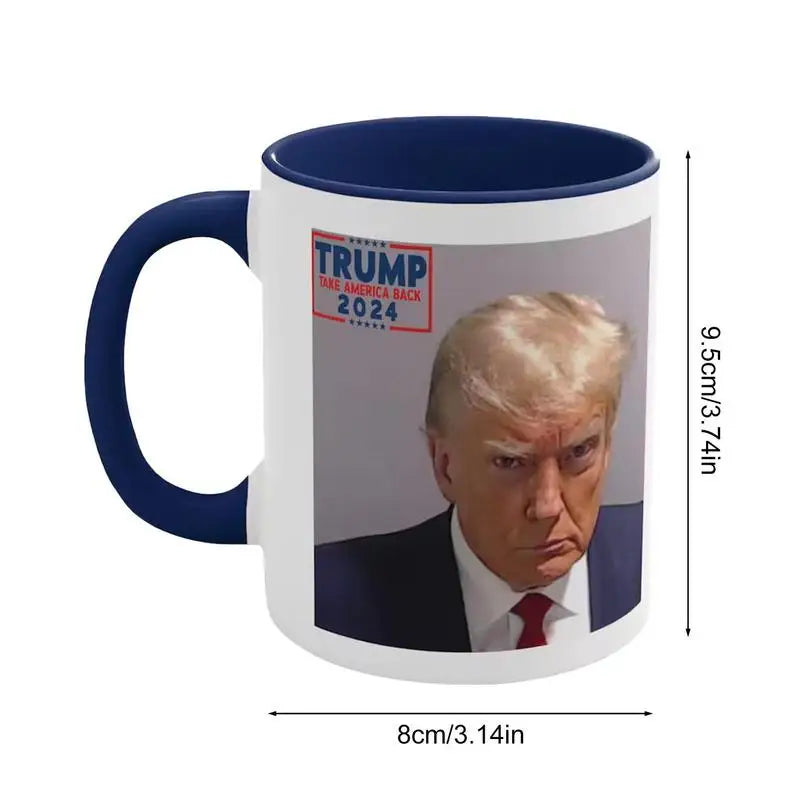 Trump Mugs Funny Mugshot Mug Photo 11.8oz Funny Coffee Cups Ceramic For 2024 Coffee Cup Lovers Great Christmas Present Ceramic