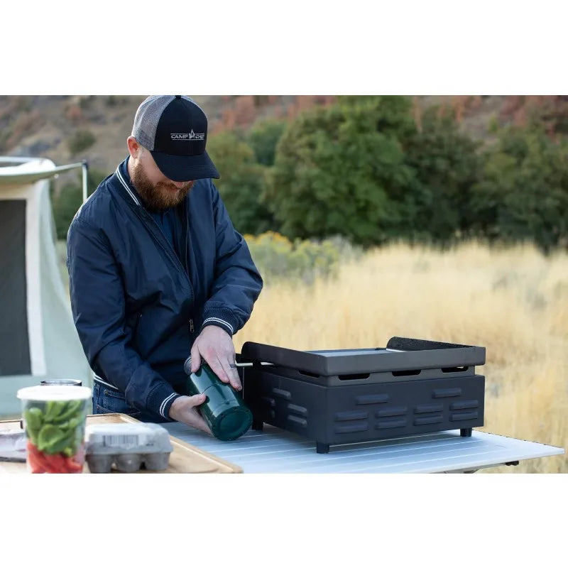 Camp Chef VersaTop - Flat Top Tabletop Grill - Gas Griddle for Outdoor Cooking & Camping Gear - Compatible with 14" Accessories