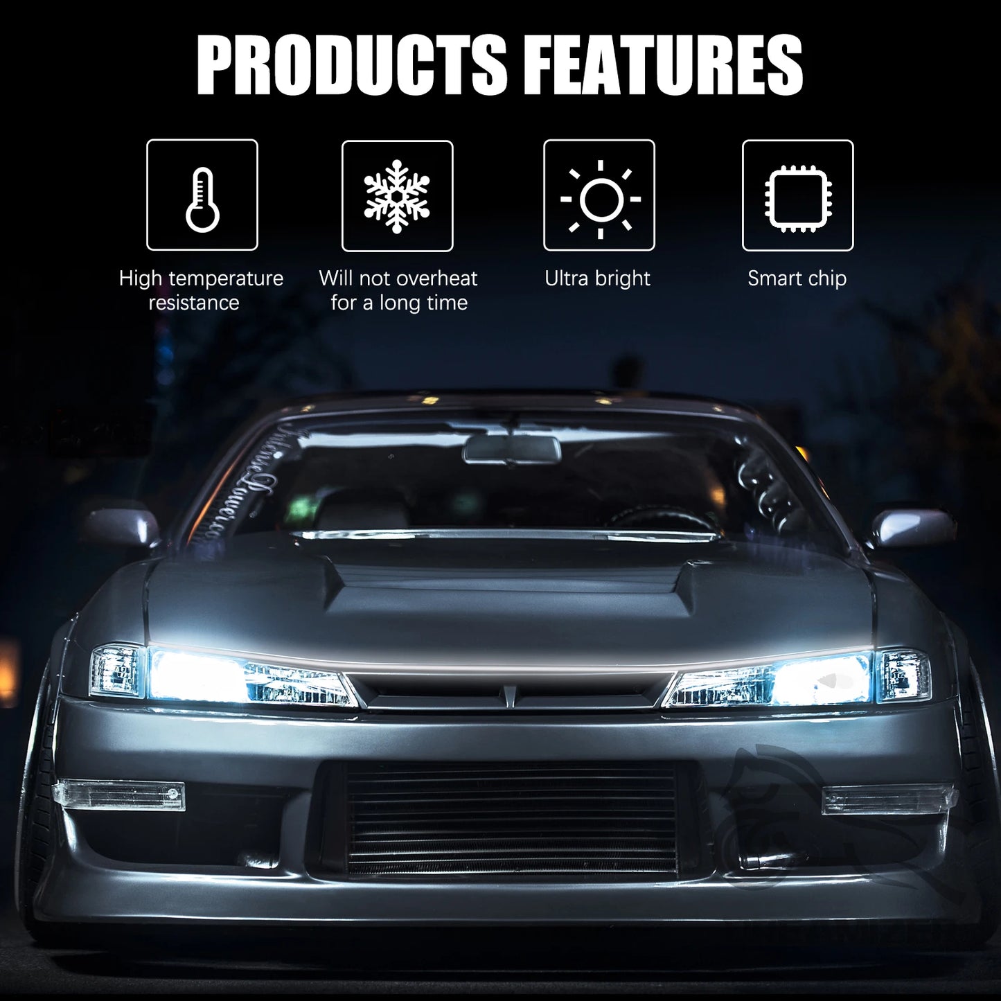 Universal 12V LED Scan Starting Car Hood Decorative Lamp Car Daytime Running Light DRL Dynamic Auto Tuning Headlight Strip