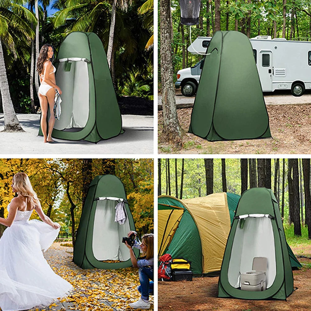 Portable Camping Tent Shower Tent Outdoor Simple Bath Cover Changing Fitting Room Tent Mobile Toilet Fishing Photography Tent