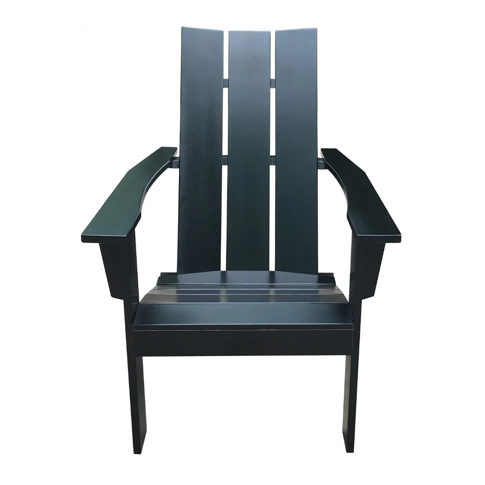 Wood Outdoor Modern Chair, Black Color