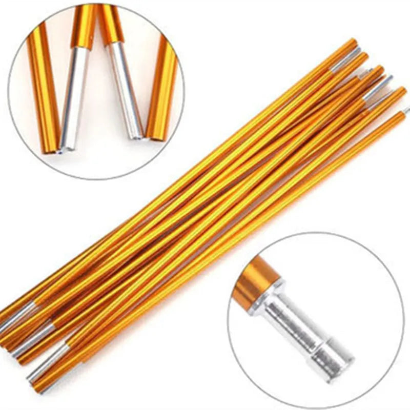 (2pcs/pair) Outdoor Tent Rod Alloy 8.5mm 9.5mm 11mm Camping Tent Pole Skelton 3.6m/4m/4.4m tent support poles tent accessories