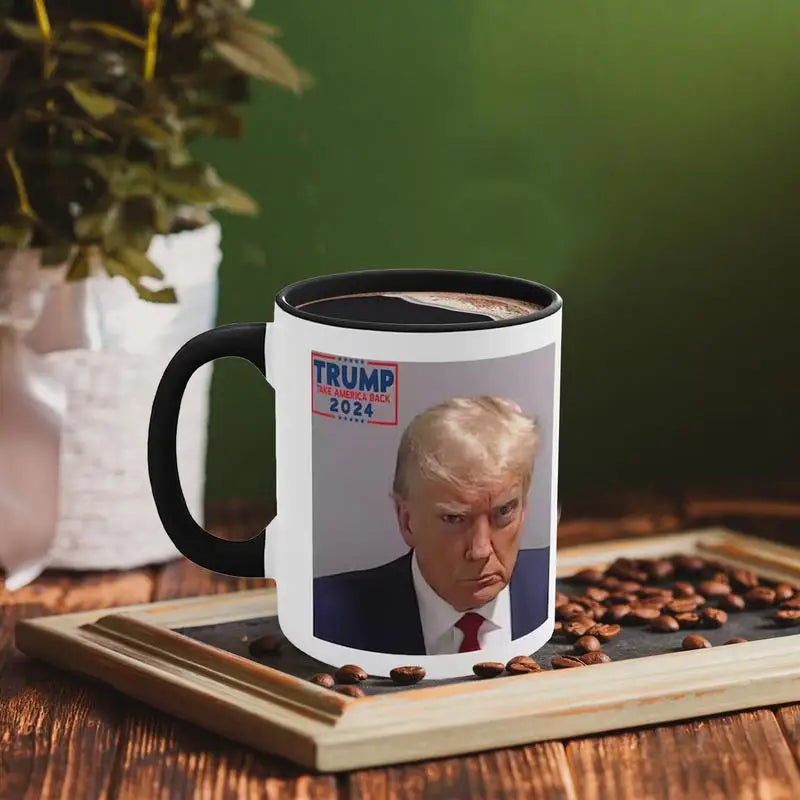 Trump Mugs Funny Mugshot Mug Photo 11.8oz Funny Coffee Cups Ceramic For 2024 Coffee Cup Lovers Great Christmas Present Ceramic