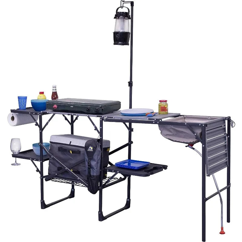 Master Cook Station, Portable Camp Kitchen Table