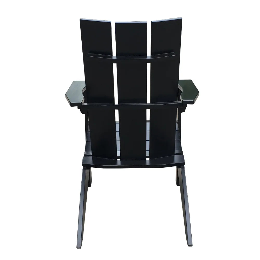 Wood Outdoor Modern Chair, Black Color