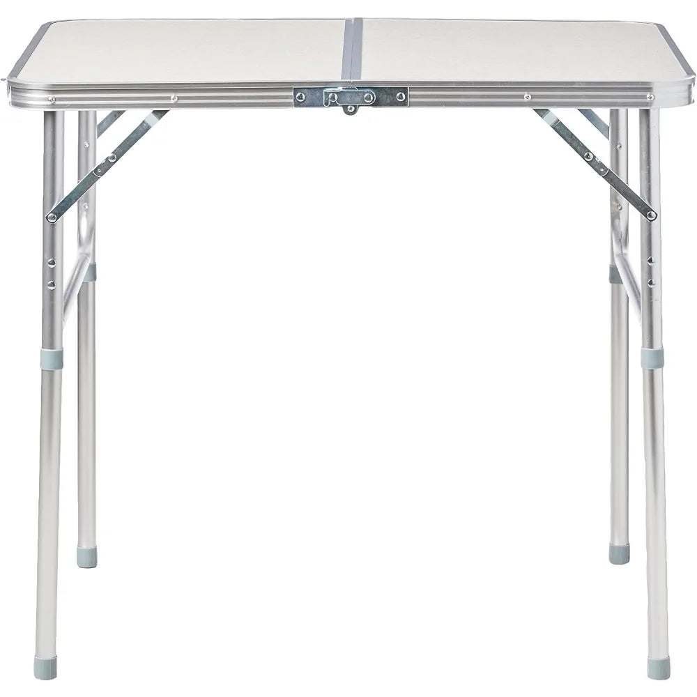 Lightweight Adjustable Portable Folding Aluminum Camp Table with Carry Handle