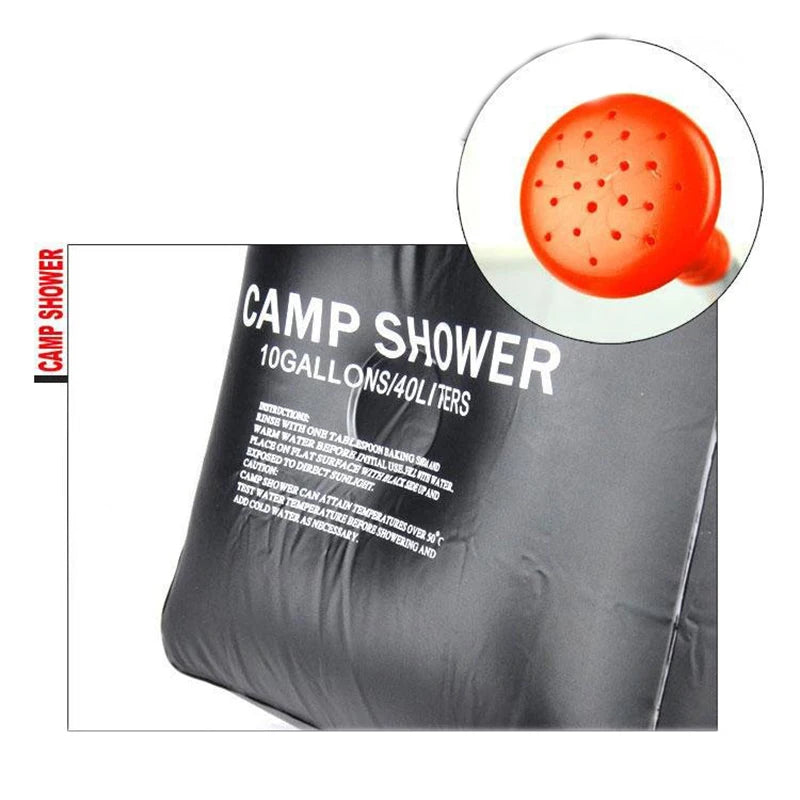 40L Water Bags for Camping Fishing Hiking Water Storage Bag Bathing Shower Portable Large Container Bucket Outdoor Emergency Can