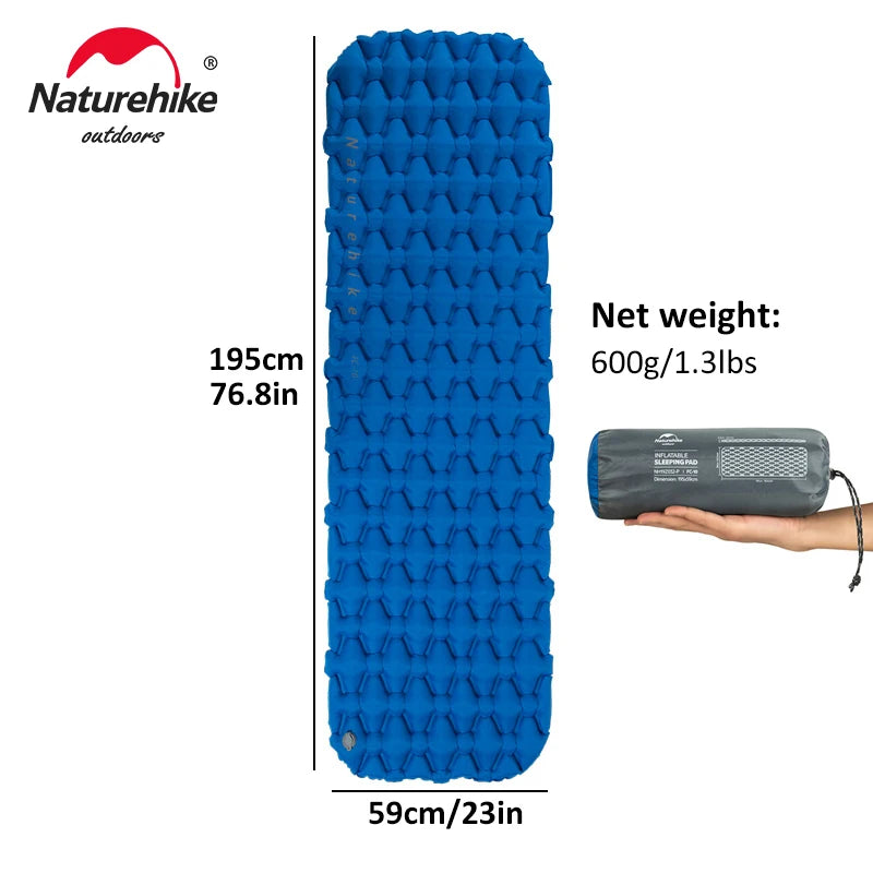 Naturehike 2024 Mat Inflatable Mattress Air Mattress Ultralight Sleeping Pad Folding Bed Sleeping Mat Hiking Camping Mattress