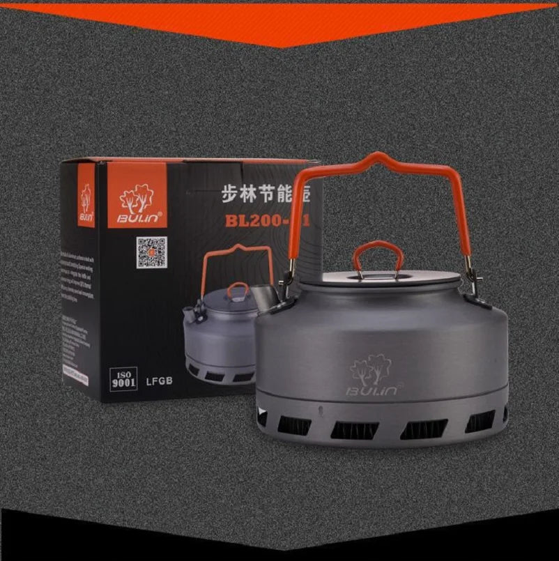 Portable Quick Heating Exchanger Camping Kettle Bulin BL200 1.1L 1.6L Camping Energy Saving Kettle Tea Coffee Pot