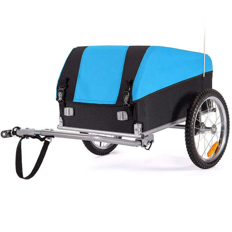 Cargo Bike Trailer With Spring Suspension And Quick Release Wheels