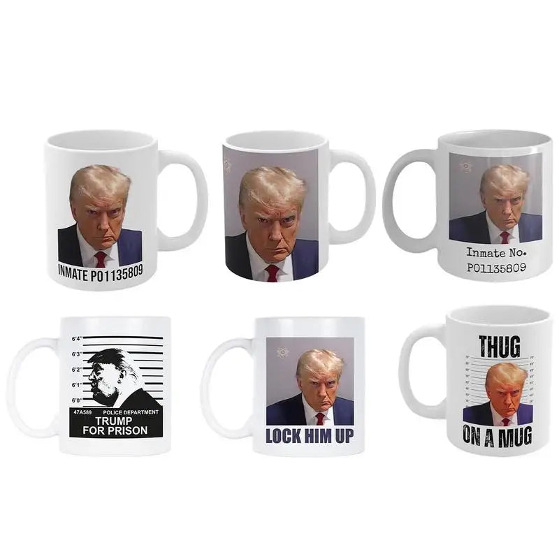 Trump Mugshot Cup Heat Resistant Ceramic Mug Long Lasting Trump Supporters Drinking Accessories For Family Friends Colleagues