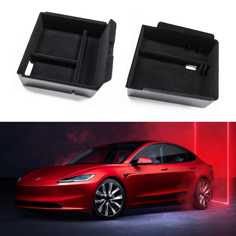 for Tesla Model 3 Highland 2024 Console Armrest Storage Organizer Interior Storage Box Organizer Interior Replacement Accessorie