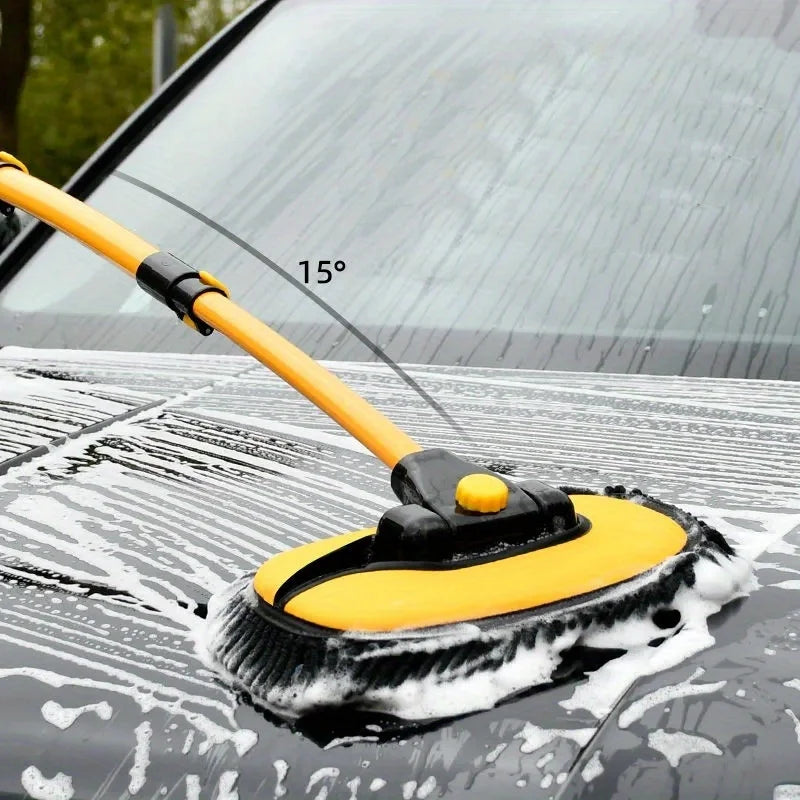 Car Wash Brush Telescoping Long Handle Cleaning Mop Chenille Broom Auto Accessories Microfiber Adjustable Length Car Clean Brush