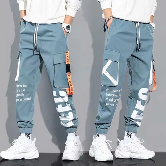 Hip Hop Cargo Pants Men Streetwear Cotton Joggers Fashion Sweatpants Male Casual Harem Trousers Summer Harajuku Pants Men Women