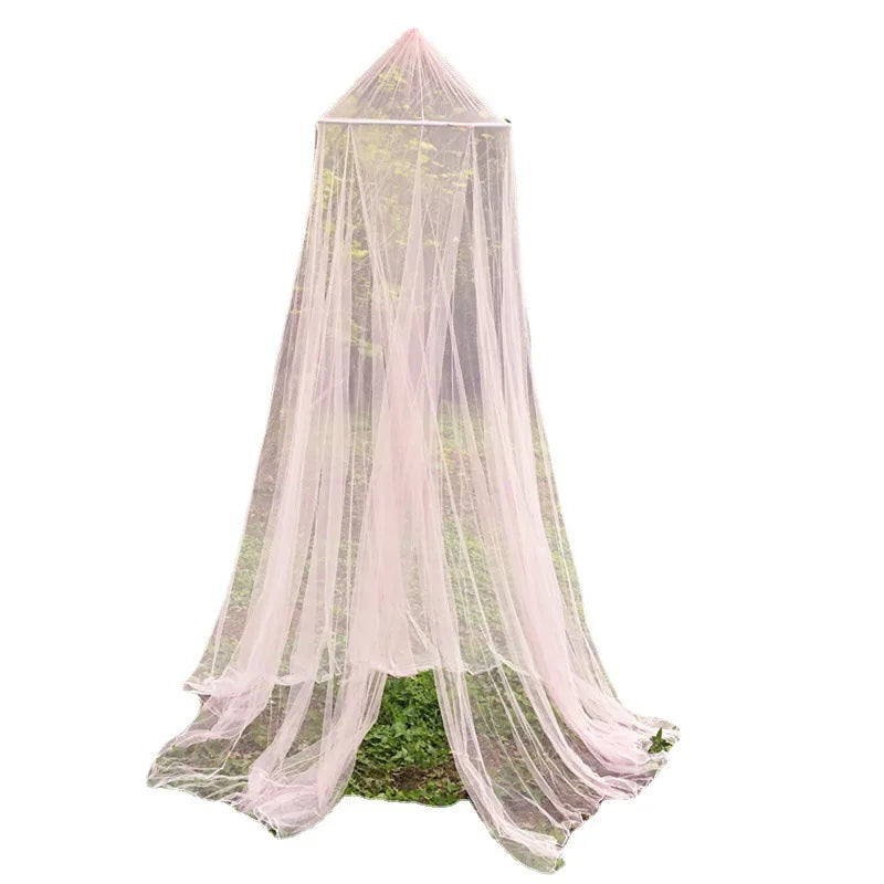 Mosquito Nets Are Specially Available In Europe and The United States for Hanging, with A Dome and A Princess Pink Color