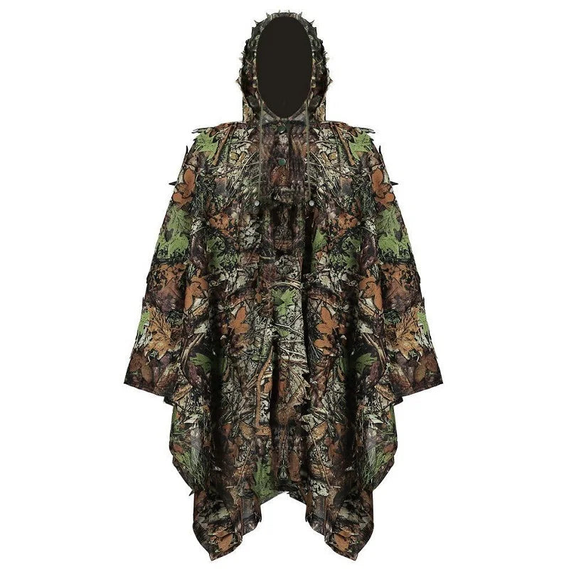 Sniper Jungle Invisibility Cloak 3D Camouflage Hunting Airsoft Gear Men Women Kid Tactical Ghillie Suits Birdwatching Clothes