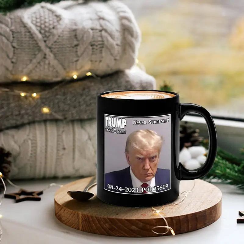 Trump Mugshot Mug Photo Mug With Trump Mugshot 11 Oz Funny Drinking Cup Trump Coffee Cup Trump Mug Shot Mug Home Decoration Gift