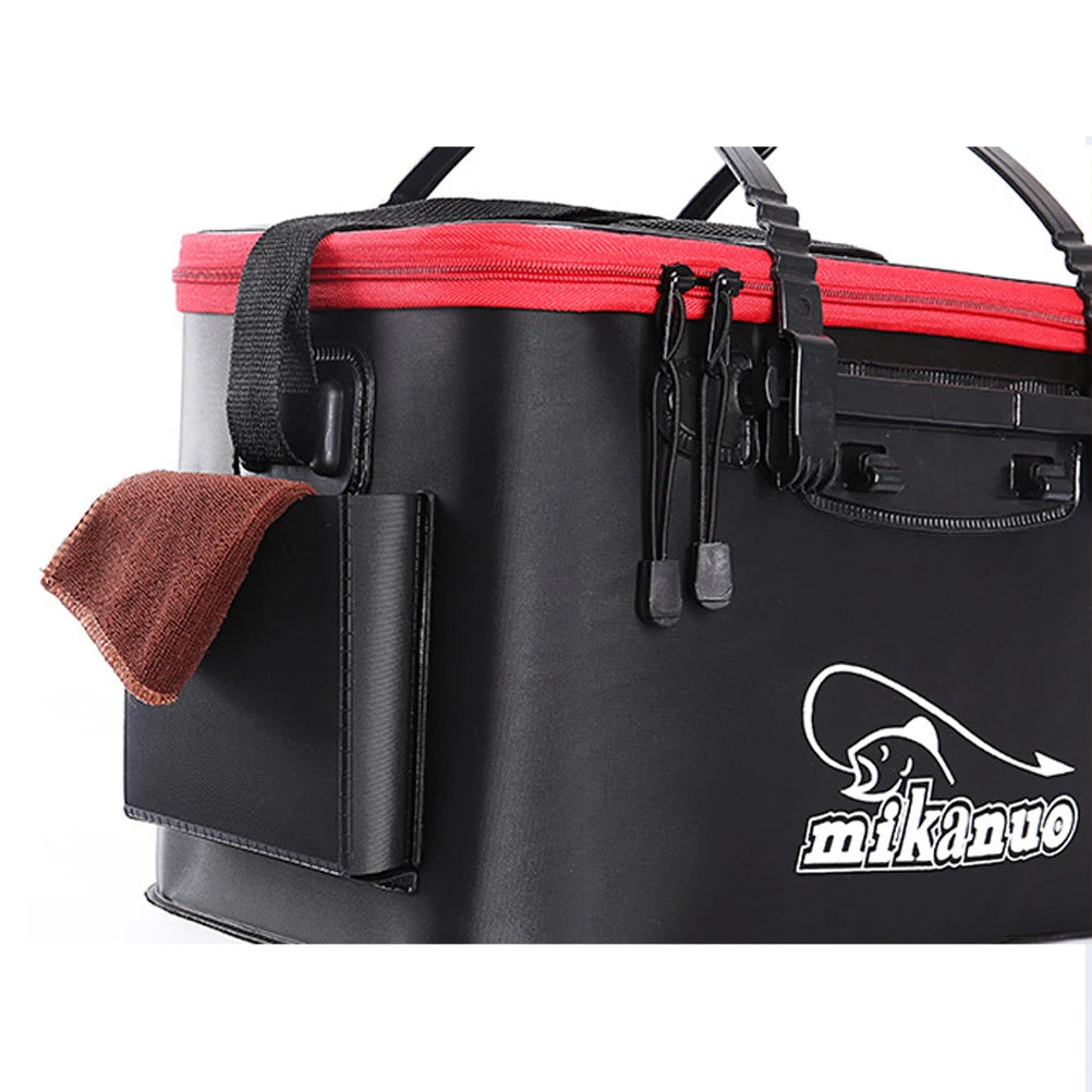 1pc Camping Outdoor Fishing Bag Multi-Function Folding Thicken Live Fishing Box EVA Tank Bucket Tackle Fishbox Fishing Tool