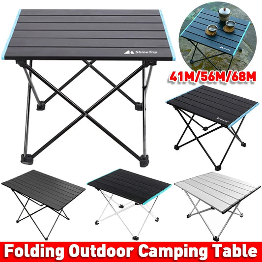 Ultralight Portable Folding Camping Table Foldable Outdoor Dinner Desk High Strength Aluminum Alloy For Garden Party Picnic BBQ