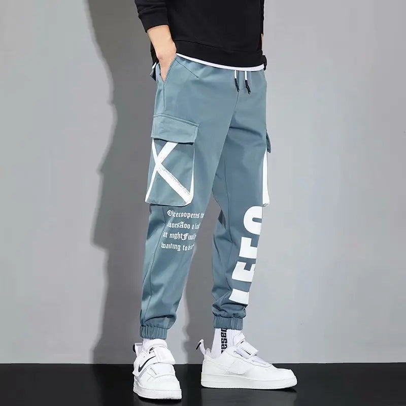 Hip Hop Cargo Pants Men Streetwear Cotton Joggers Fashion Sweatpants Male Casual Harem Trousers Summer Harajuku Pants Men Women