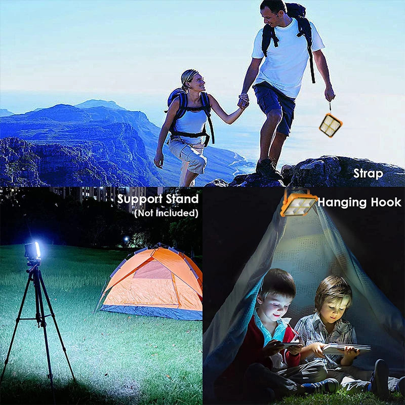 20000mah Portable solar lantern LED Tent Light Rechargeable Lantern Emergency Night Market Light Outdoor Camping Bulb Lamp