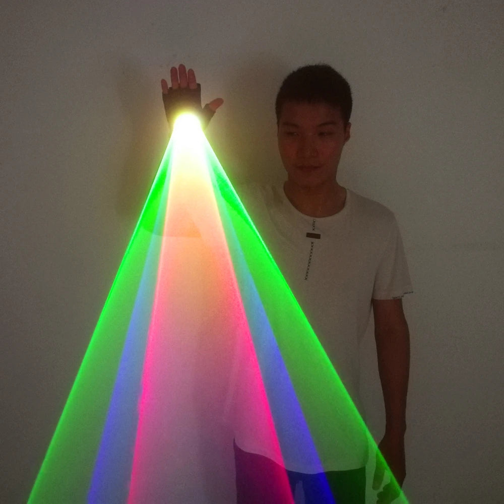 RGB Laser Whirlwind Multicolour Laser Vortex  Laser Man Stage Supplies LED Laser Gloves Nightclub Performances