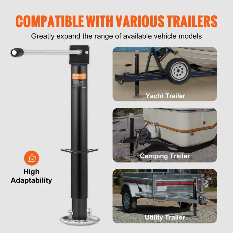 BENTISM Trailer Jack A Frame Bolt on Trailer Tongue Jack 5000 lbs with Drop Leg