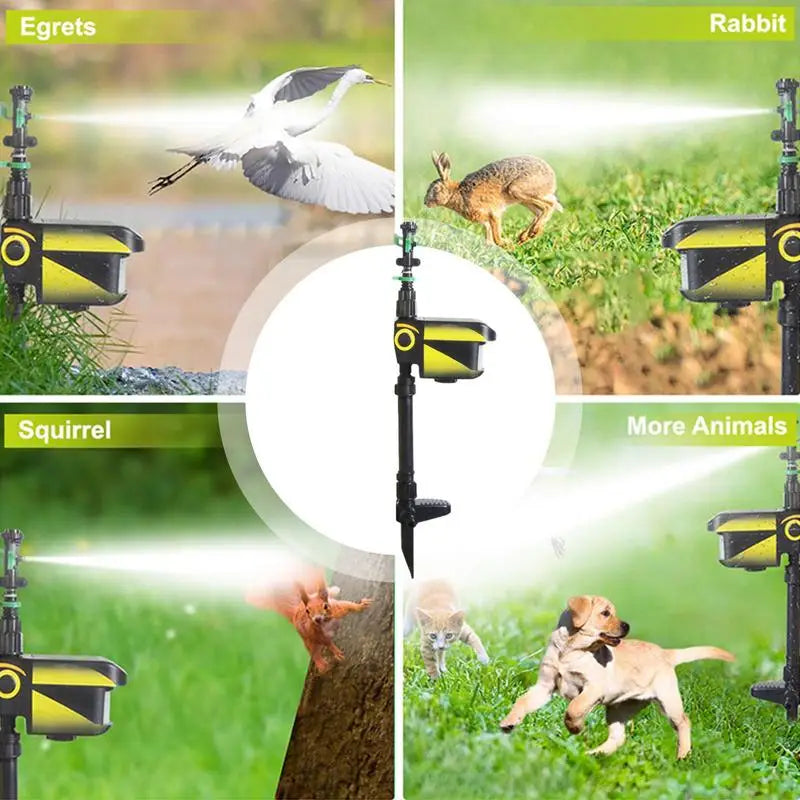 Cat Sprayer Solar Power Sprinkler With Motion Detector Motion Detector Solar Power ABS Sprinkler For Farm Lawn Outdoor