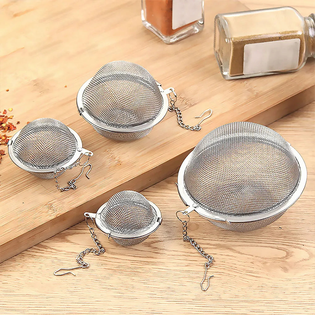 New Tea Strainer Stainless Steel Tea Infuser Mesh Tea Ball Infuser Filter Reusable Loose Leaf Strainer Herb Tea Accessories