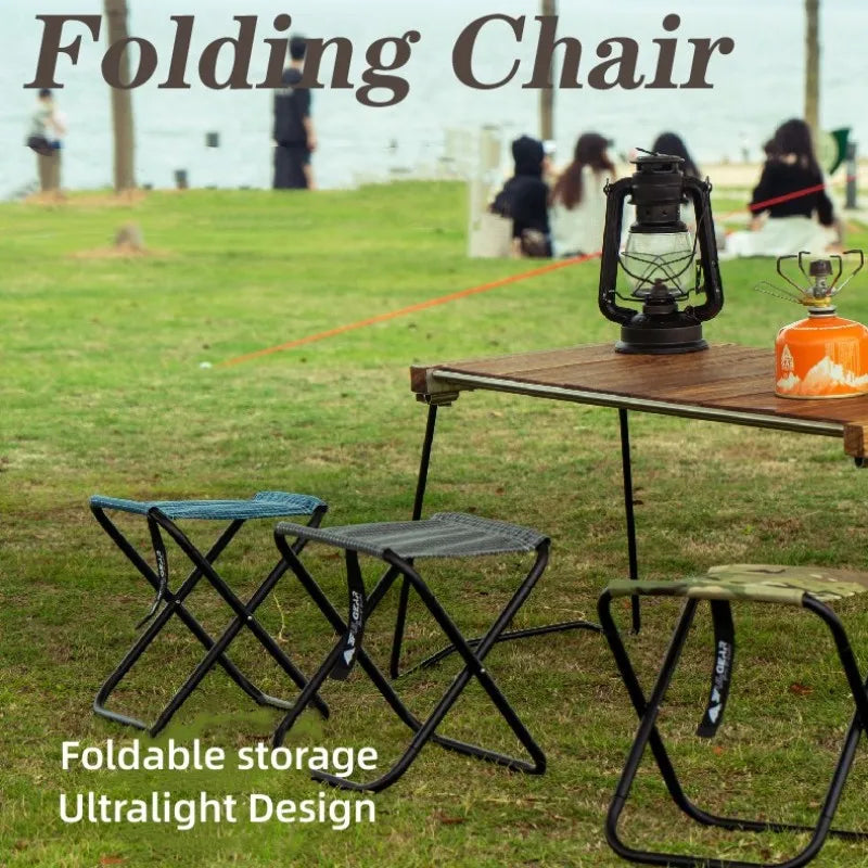 3F UL Gear Outdoor Camping Ultralight Folding Chair Portable Picnic Fishing Sketching Stool Aluminum Alloy Bracket Chair