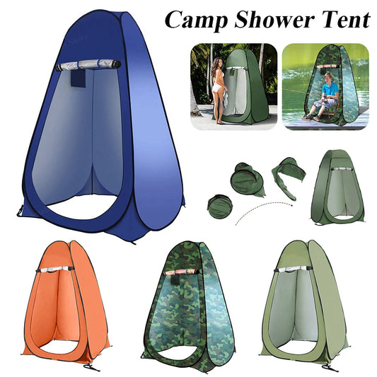 Portable Camping Tent Shower Tent Outdoor Simple Bath Cover Changing Fitting Room Tent Mobile Toilet Fishing Photography Tent